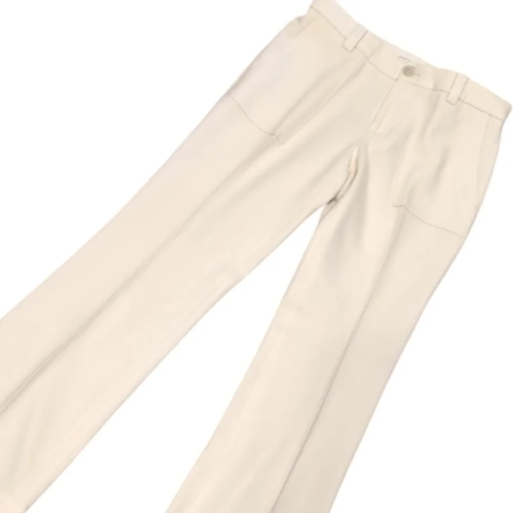 Banana Republic Women's Wool Cream Dress Pants Size 6 - Picture 2 of 8